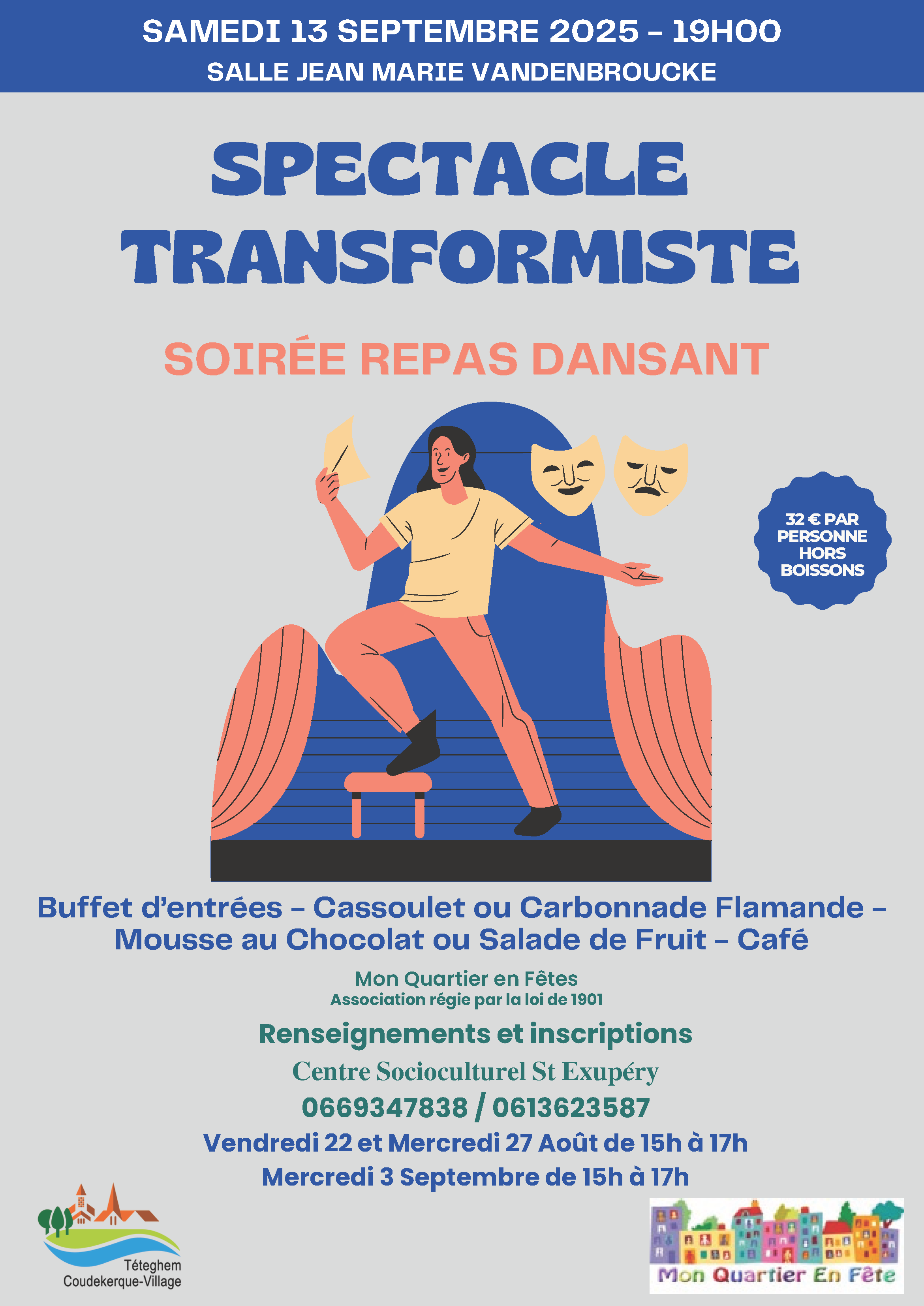 Spectacle Transformiste et Repas Dansant
