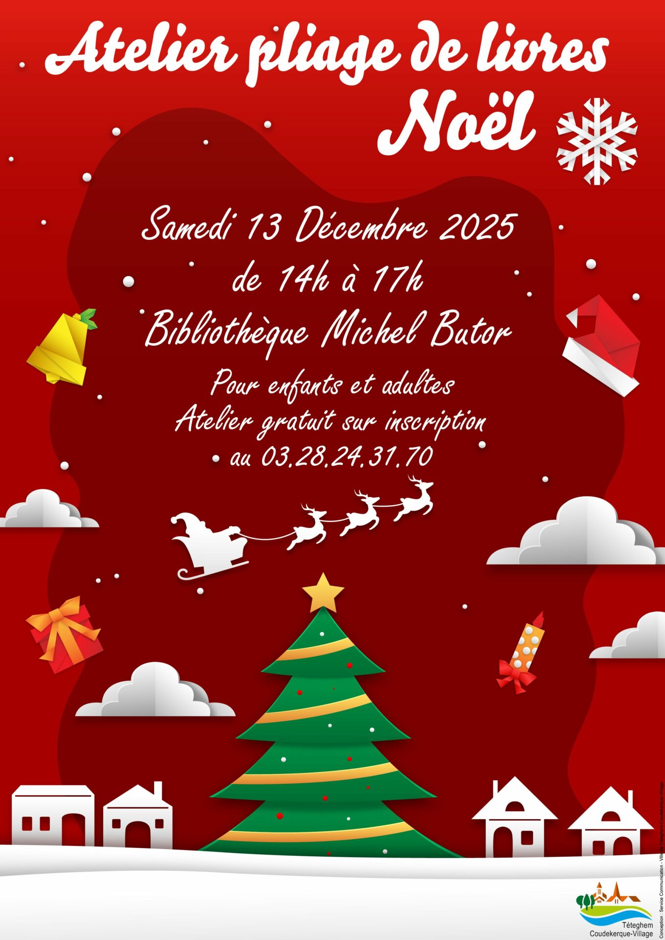 Atelier pliage de livres : Noël