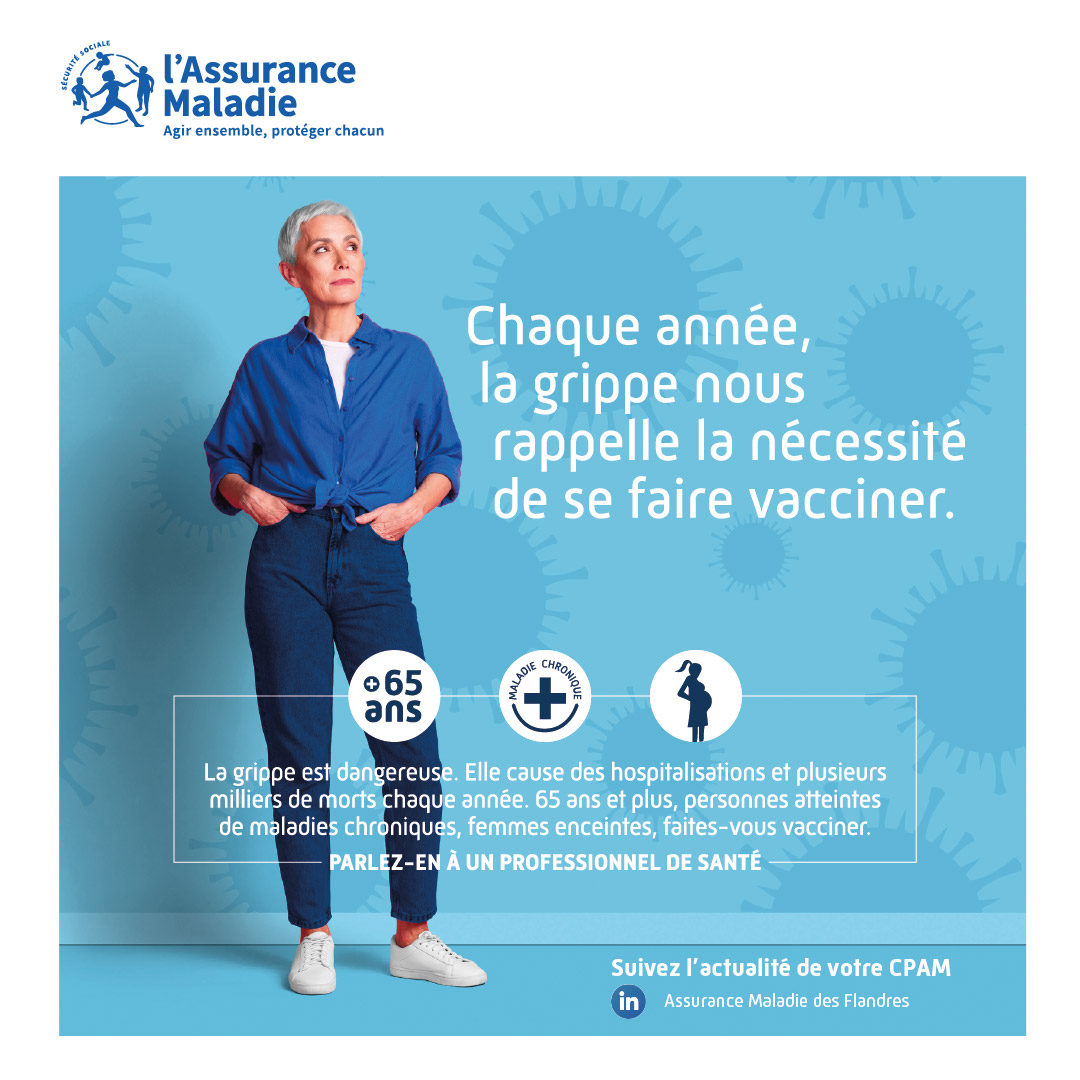 Lire la suite à propos de l’article La CPAM vous informe : Vaccination contre la grippe