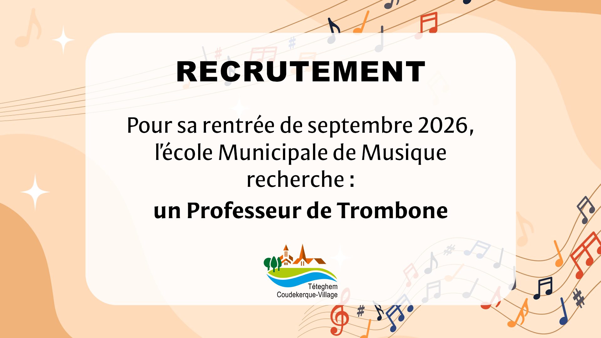 You are currently viewing Recrutement d&rsquo;un professeur de trombone