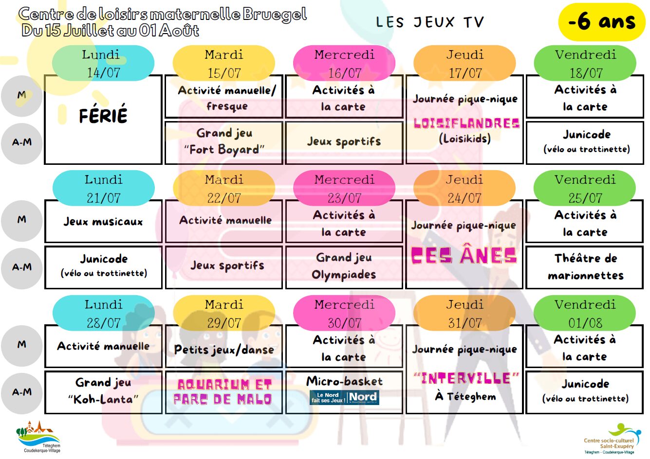 Lire la suite à propos de l’article Vacances Enfance et Petite Enfance été 2025
