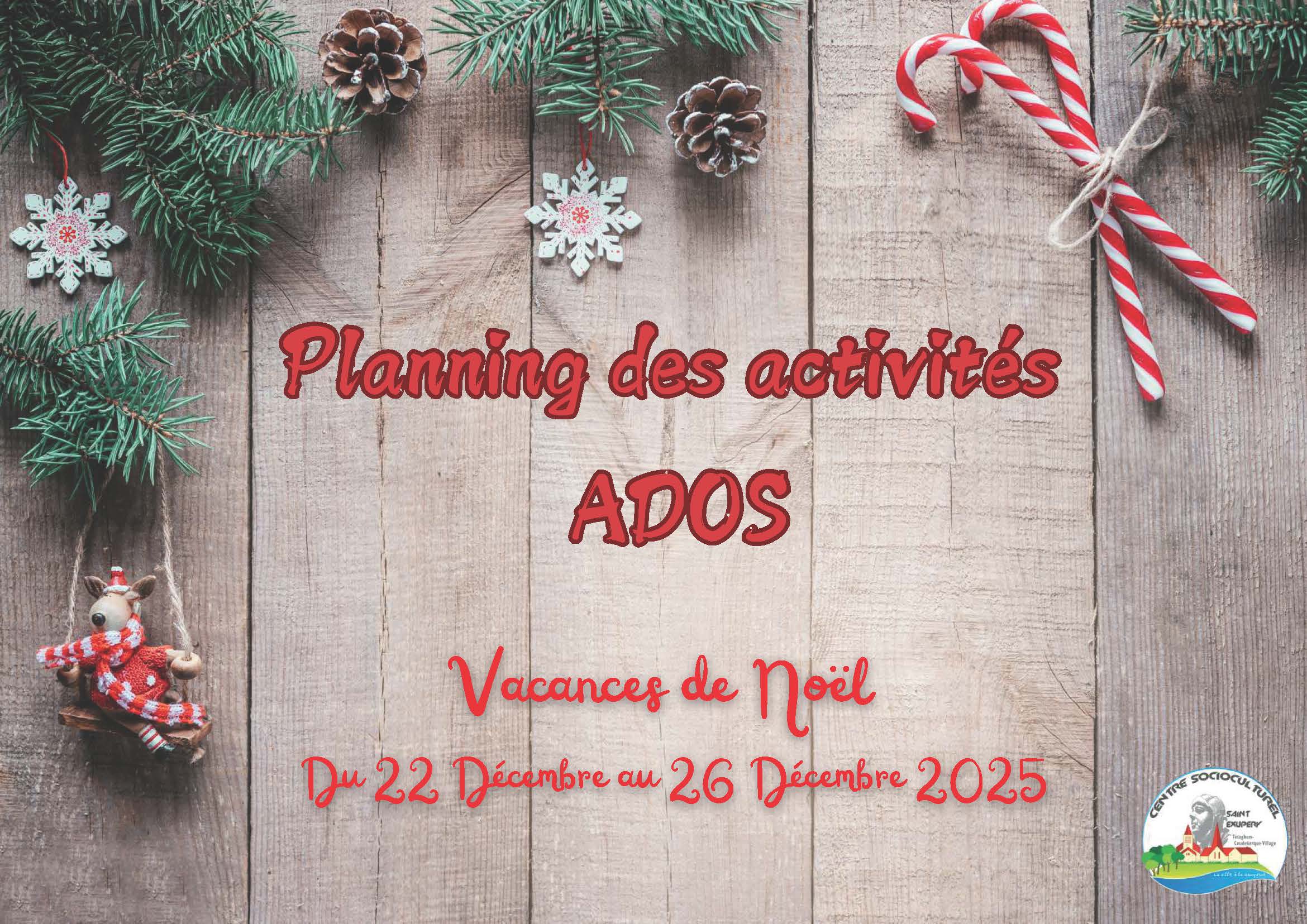 You are currently viewing Planning Ados – Vacances de Noël 2025